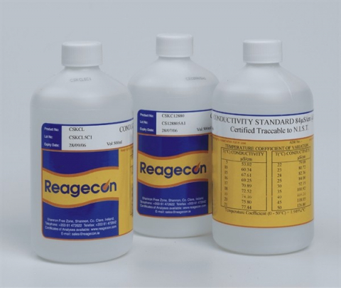 Reagecon Vezetőképesség standard 3000 mikroSiemens/cm, 500 ml