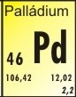 Palládium ICP standard, 5% HCl mátrixban, 1 000ug/l, 100ml